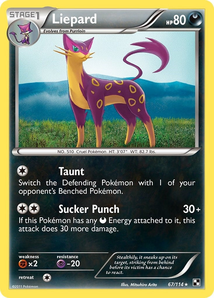 Image for Liepard (67/114) (Black and White) (BLW) - Pokemon