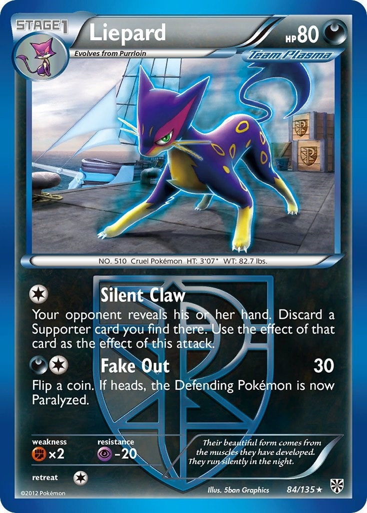 Image for Liepard (Team Plasma) (84/135) (Plasma Storm) (PLS) - Pokemon
