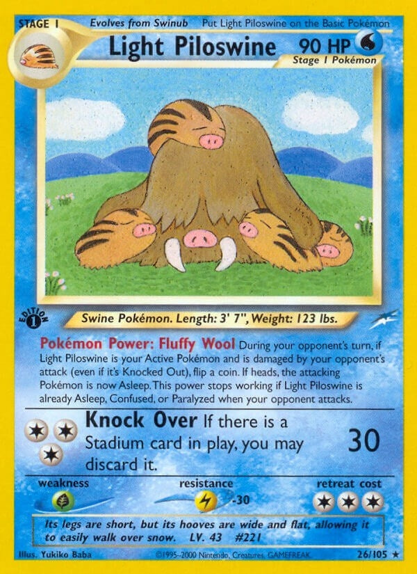 Image for Light Piloswine (026/105) (Neo Destiny) (N4) - Pokemon