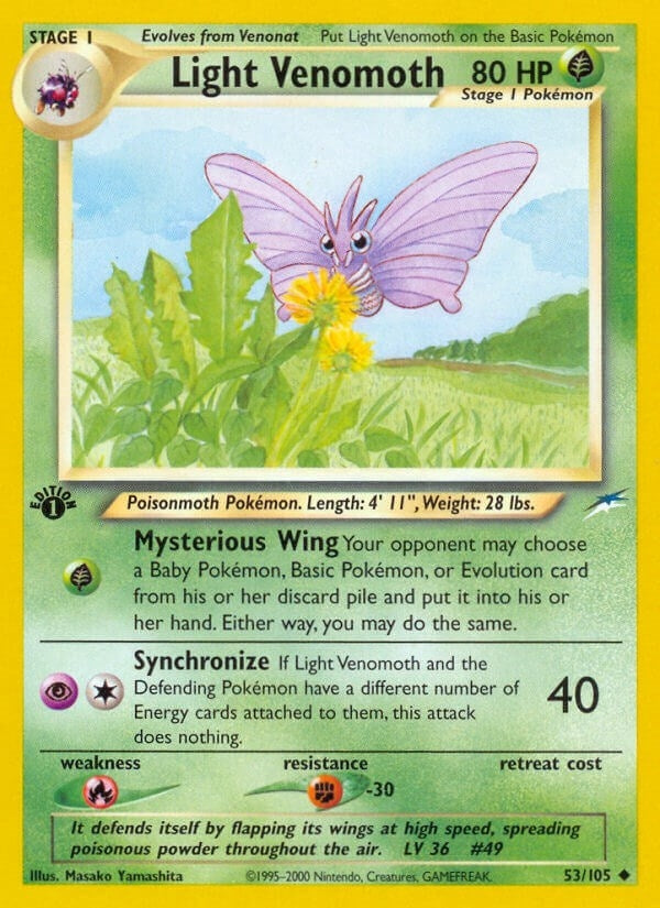Image for Light Venomoth (053/105) (Neo Destiny) (N4) - Pokemon