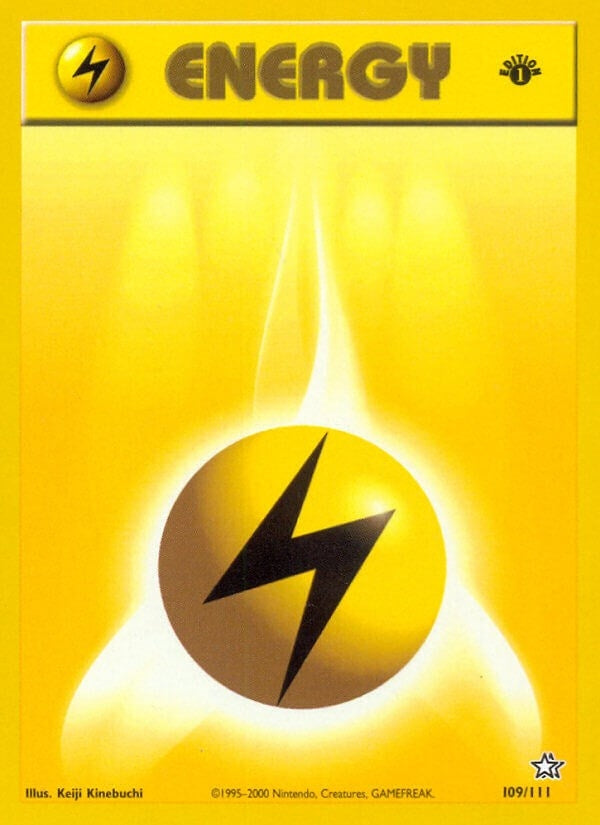 Image for Lightning Energy (109/111) (Neo Genesis) (N1) - Pokemon