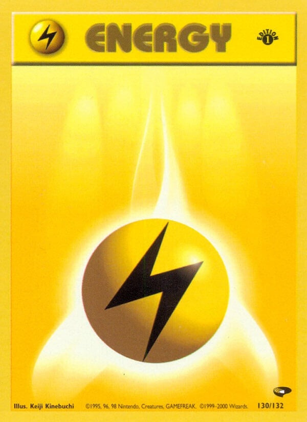 Image for Lightning Energy (130/132) (Gym Challenge) (G2) - Pokemon