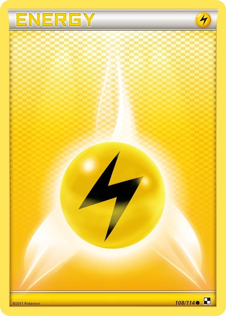 Image for Lightning Energy (108/114) (Black and White) (BLW) - Pokemon
