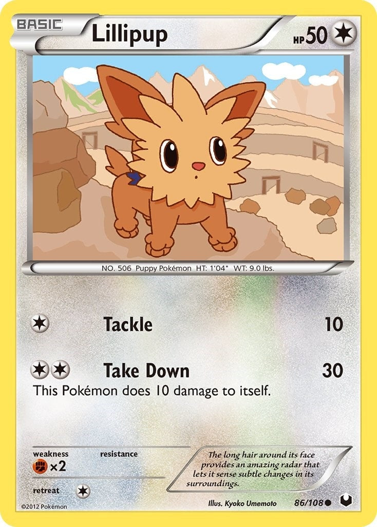 Image for Lillipup (86/108) (Dark Explorers) (DEX) - Pokemon