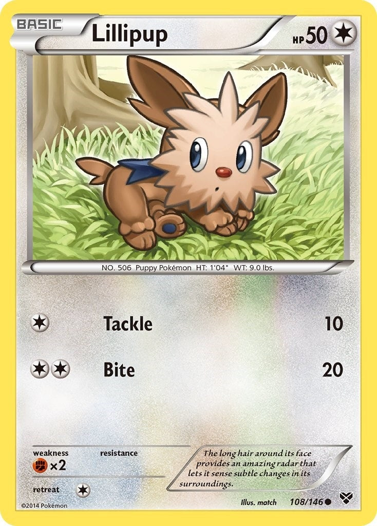 Image for Lillipup (108/146) (XY Base Set) (XY) - Pokemon
