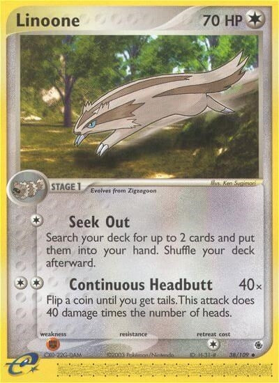 Image for Linoone (38/109) (EX Ruby and Sapphire) (RS) - Pokemon