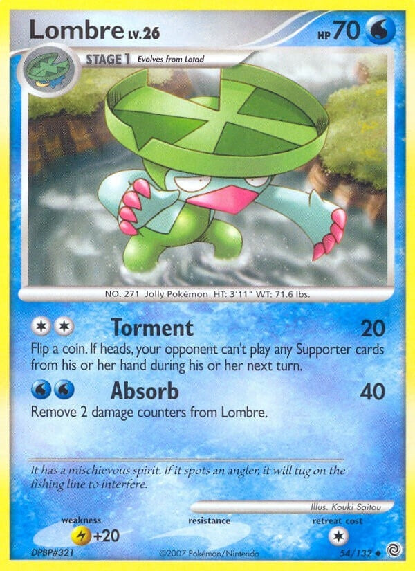 Image for Lombre (54/132) (Secret Wonders) (SW) - Pokemon