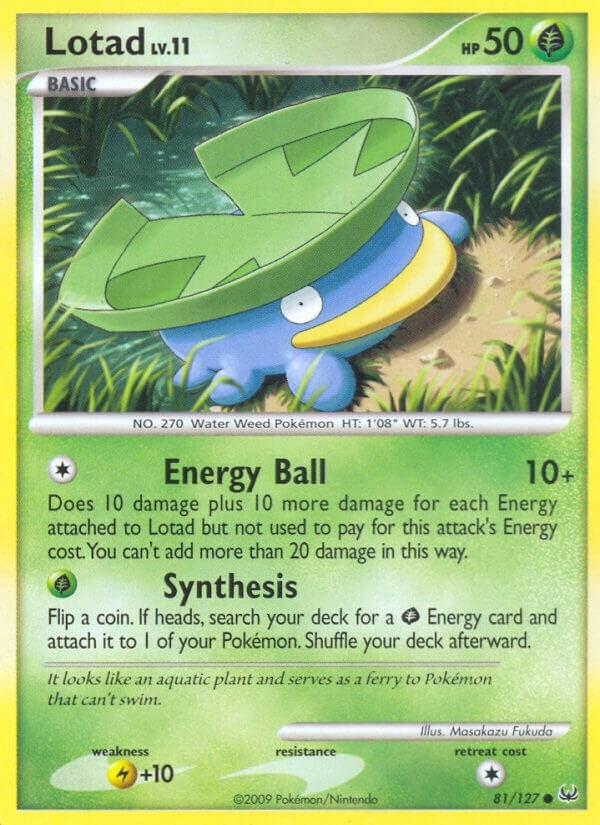 Image for Lotad (81/127) (Platinum) (PL) - Pokemon