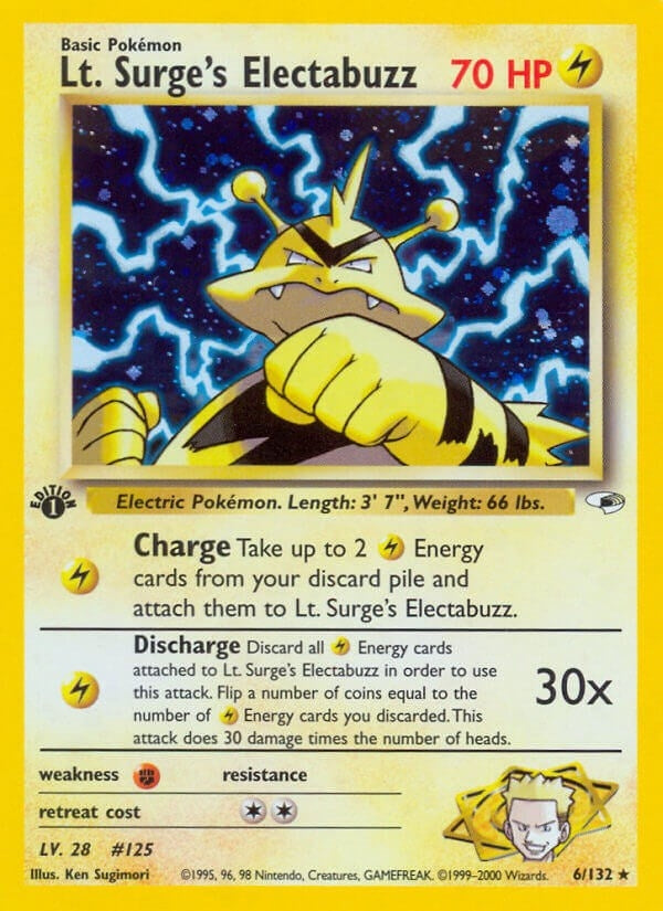 Image for Lt. Surge's Electabuzz (6) (006/132) (Gym Heroes) (G1) - Pokemon
