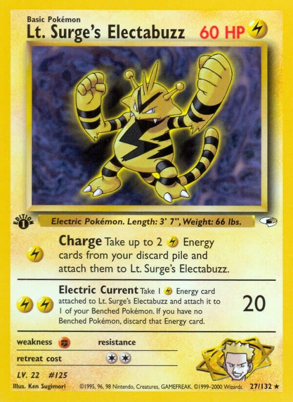 Image for Lt. Surge's Electabuzz (27) (027/132) (Gym Heroes) (G1) - Pokemon