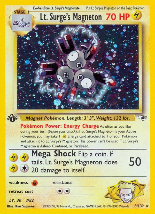 Image for Lt. Surge's Magneton (008/132) (Gym Heroes) (G1) - Pokemon