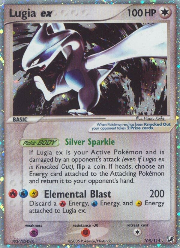Image for Lugia ex (105/115) (EX Unseen Forces) (UF) - Pokemon