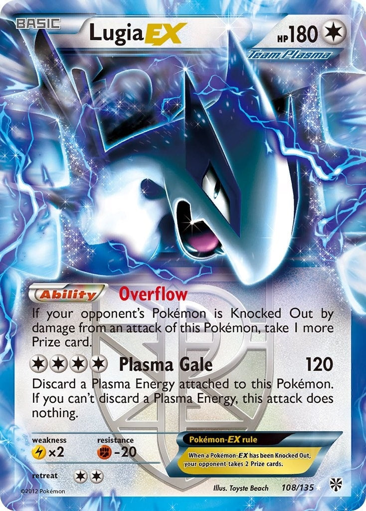 Image for Lugia EX (Team Plasma) (108/135) (Plasma Storm) (PLS) - Pokemon