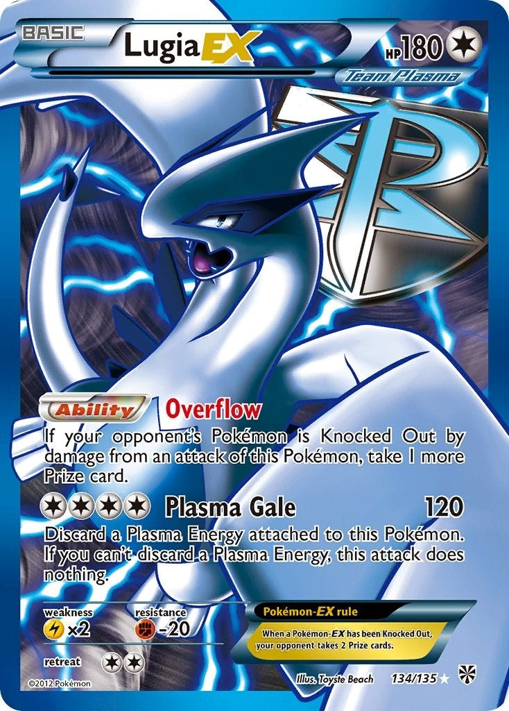 Image for Lugia EX (Team Plasma) (134 Full Art) (134/135) (Plasma Storm) (PLS) - Pokemon