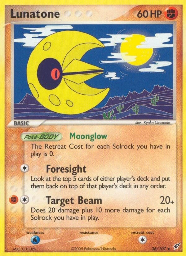 Image for Lunatone (36/107) (EX Deoxys) (DX) - Pokemon