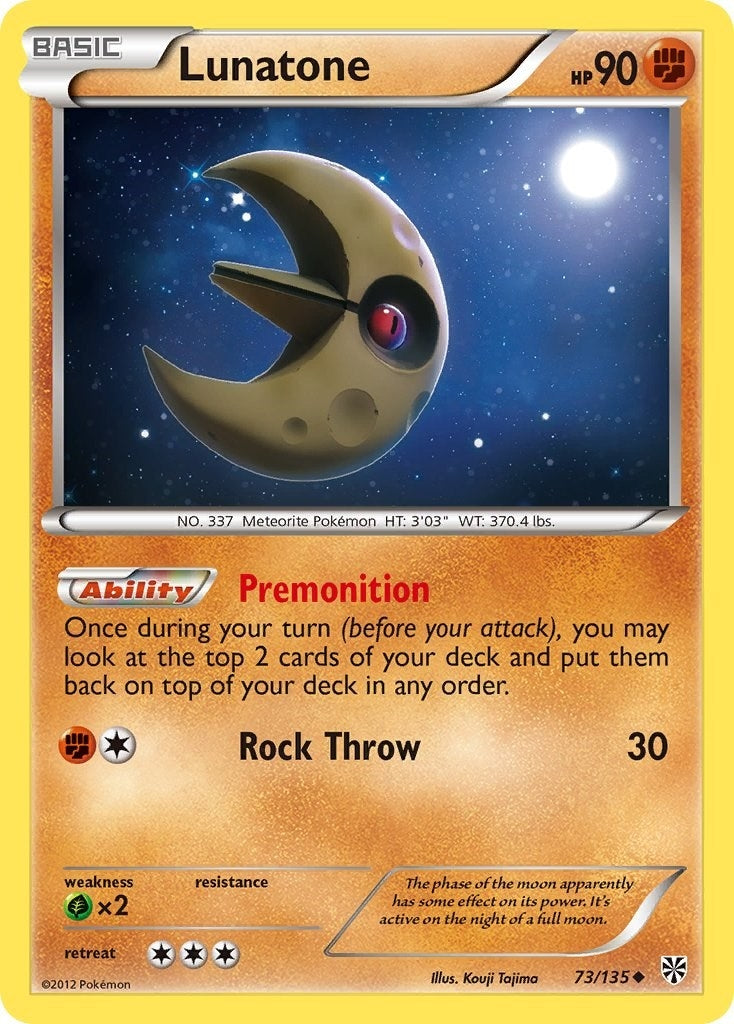 Image for Lunatone (73/135) (Plasma Storm) (PLS) - Pokemon