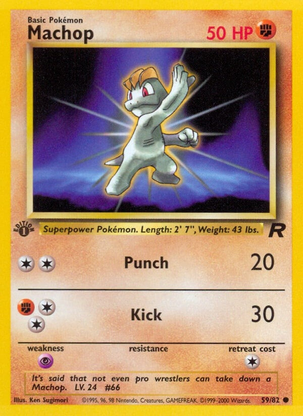 Image for Machop (59/82) (Team Rocket) (TR) - Pokemon