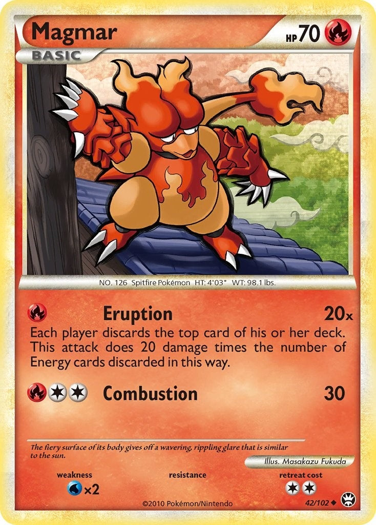 Image for Magmar (42/102) (Triumphant) (TM) - Pokemon