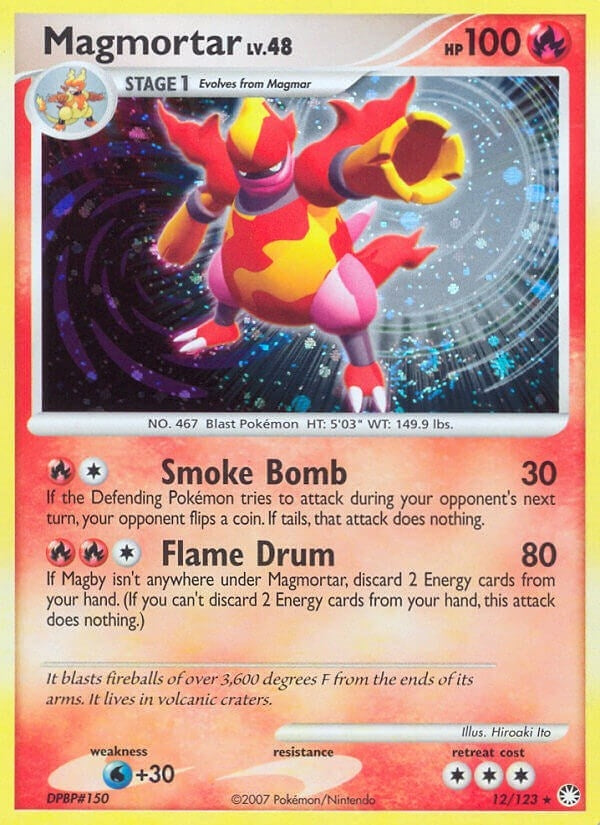 Image for Magmortar (12/123) (Mysterious Treasures) (MT) - Pokemon