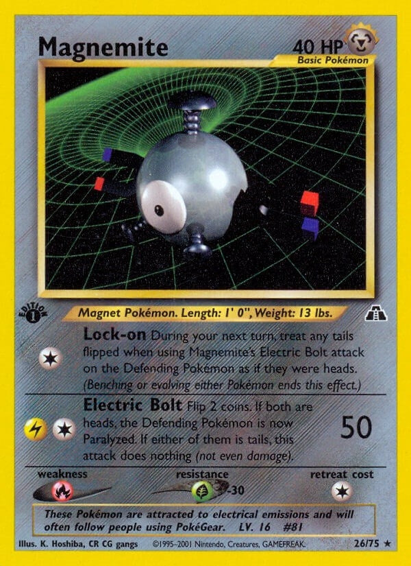 Image for Magnemite (26) (26) (Neo Discovery) (N2) - Pokemon