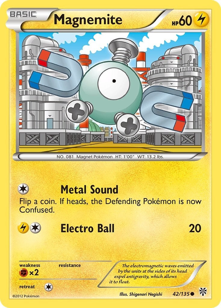 Image for Magnemite (42) (42/135) (Plasma Storm) (PLS) - Pokemon