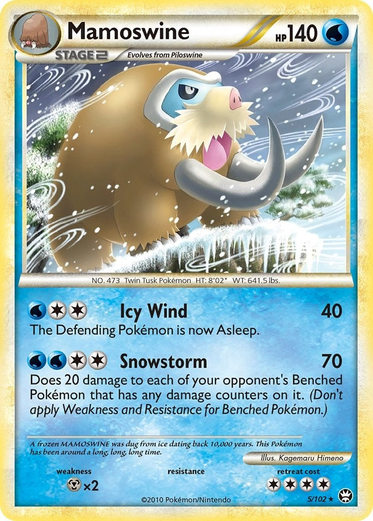 Image for Mamoswine (5/102) (Triumphant) (TM) - Pokemon
