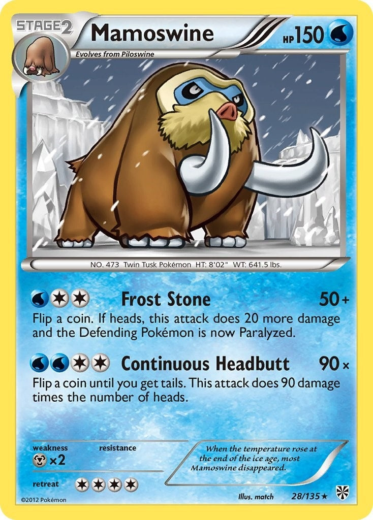 Image for Mamoswine (28/135) (Plasma Storm) (PLS) - Pokemon