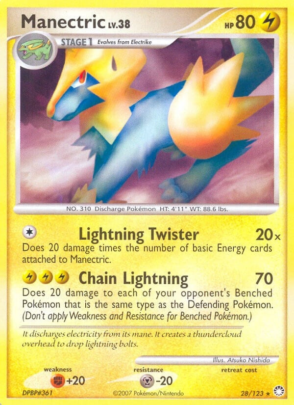 Image for Manectric (28/123) (Mysterious Treasures) (MT) - Pokemon
