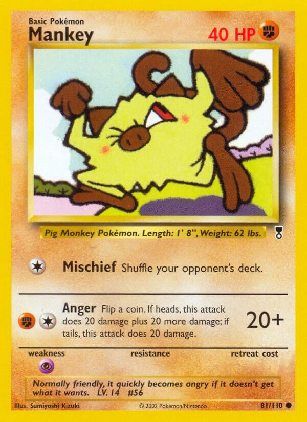 Image for Mankey (081/110) (Legendary Collection) (LC) - Pokemon
