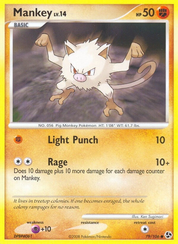 Image for Mankey (79/106) (Great Encounters) (GE) - Pokemon