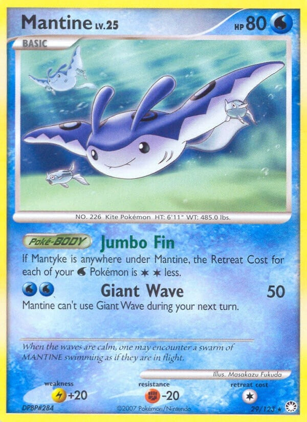 Image for Mantine (29/123) (Mysterious Treasures) (MT) - Pokemon
