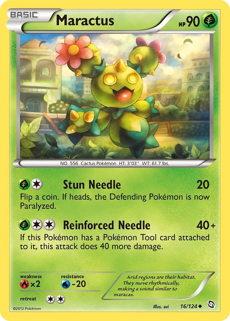 Image for Maractus (16/124) (Dragons Exalted) (DRX) - Pokemon