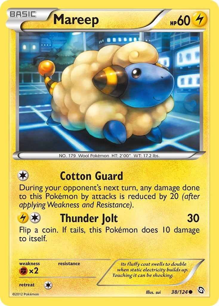Image for Mareep (38/124) (Dragons Exalted) (DRX) - Pokemon