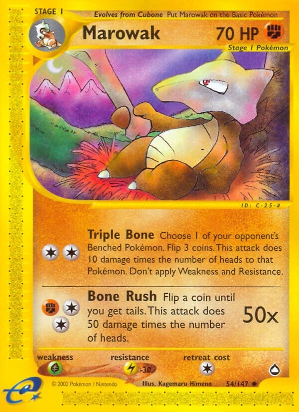 Image for Marowak (054/147) (Aquapolis) (AQ) - Pokemon