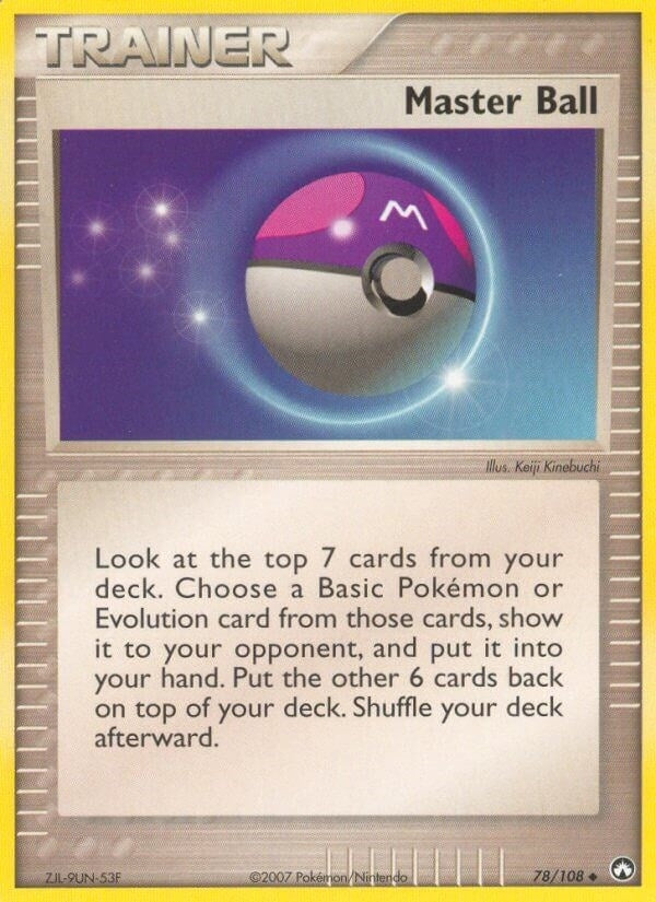 Image for Master Ball (78/108) (EX Power Keepers) (PK) - Pokemon