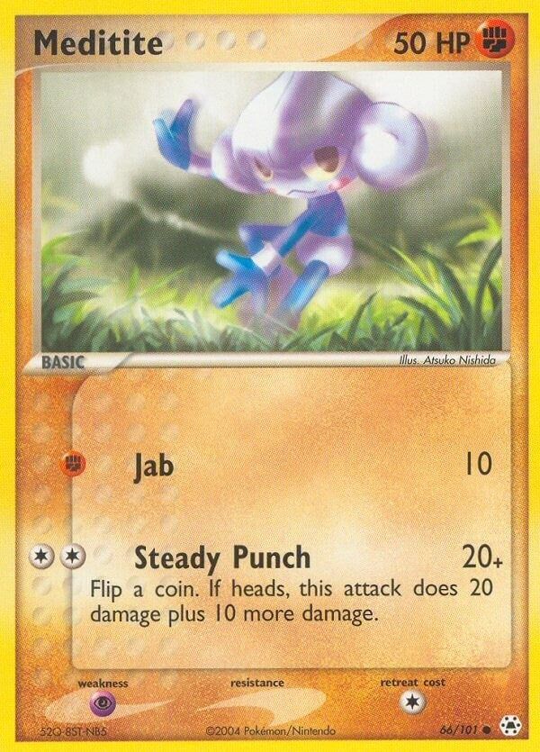 Image for Meditite (66/101) (EX Hidden Legends) (HL) - Pokemon