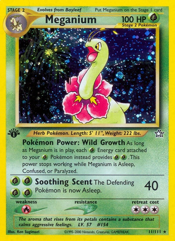 Image for Meganium (11) (011/111) (Neo Genesis) (N1) - Pokemon