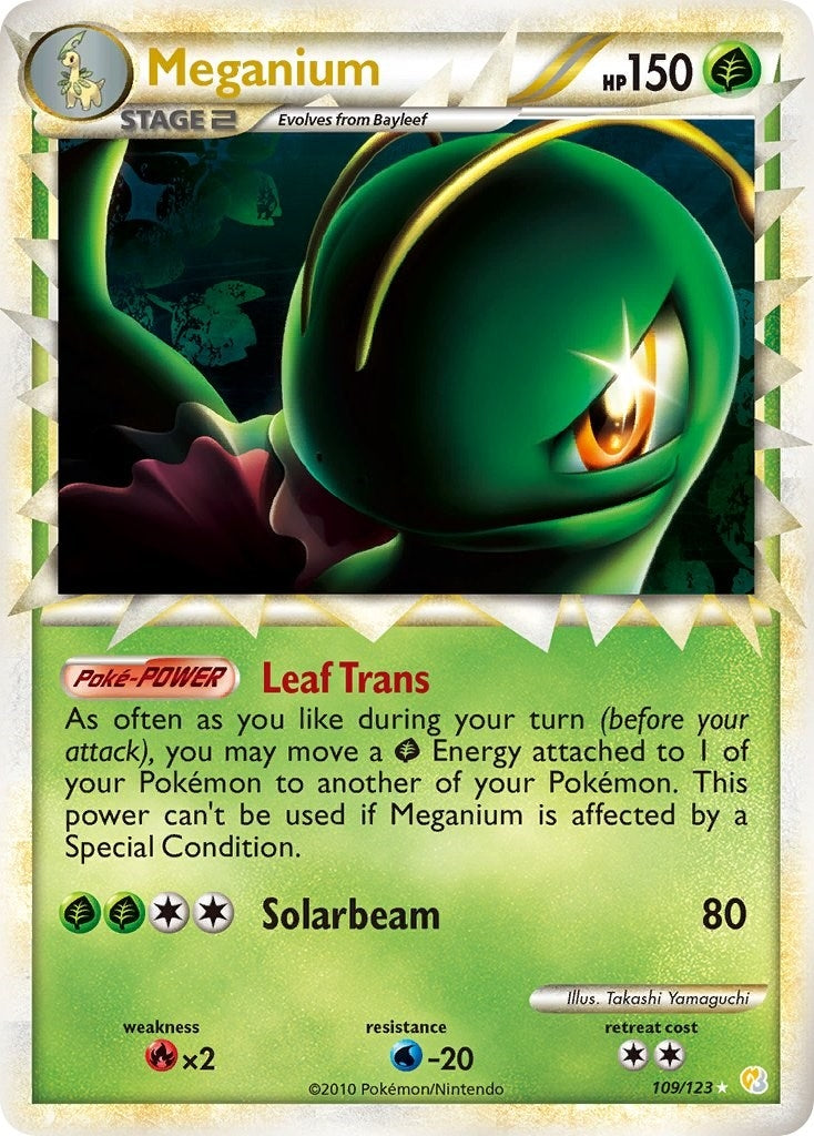 Image for Meganium (Prime) (109/123) (HeartGold SoulSilver) (HS) - Pokemon