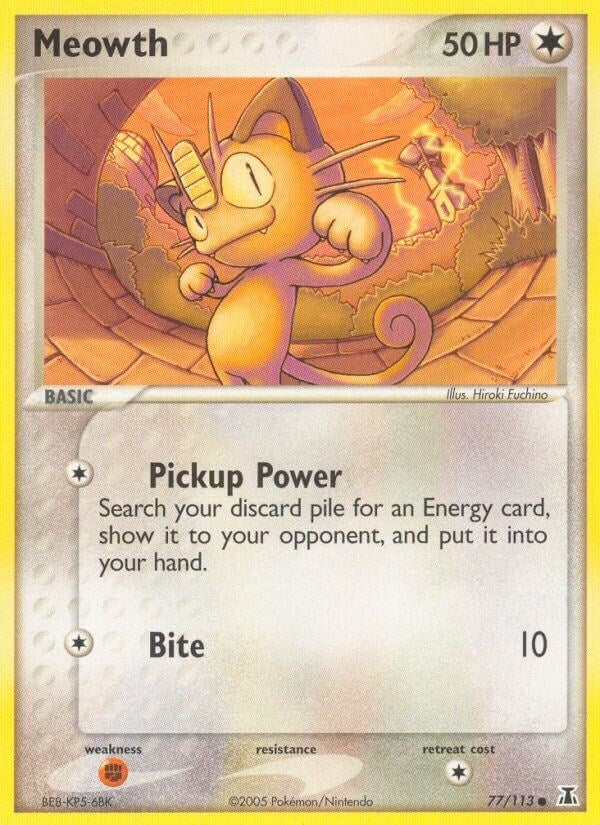 Image for Meowth (77/113) (EX Delta Species) (DS) - Pokemon