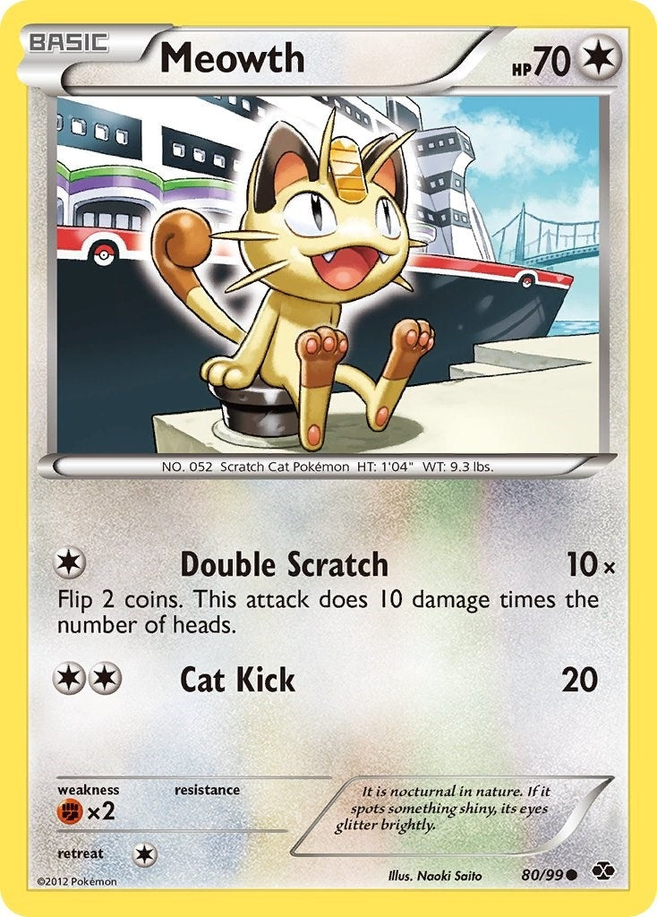 Image for Meowth (80/99) (Next Destinies) (NXD) - Pokemon