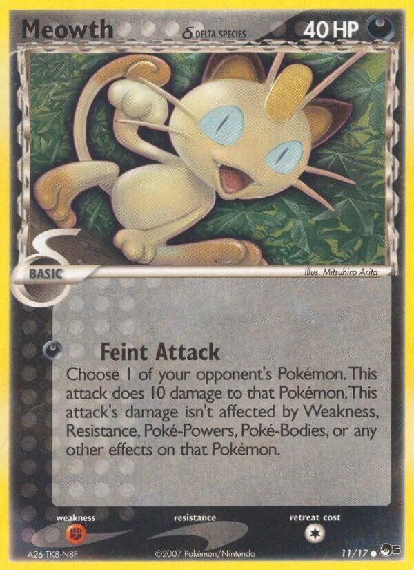 Image for Meowth (Delta Species) (011/017) (POP Series 5) (POP) - Pokemon