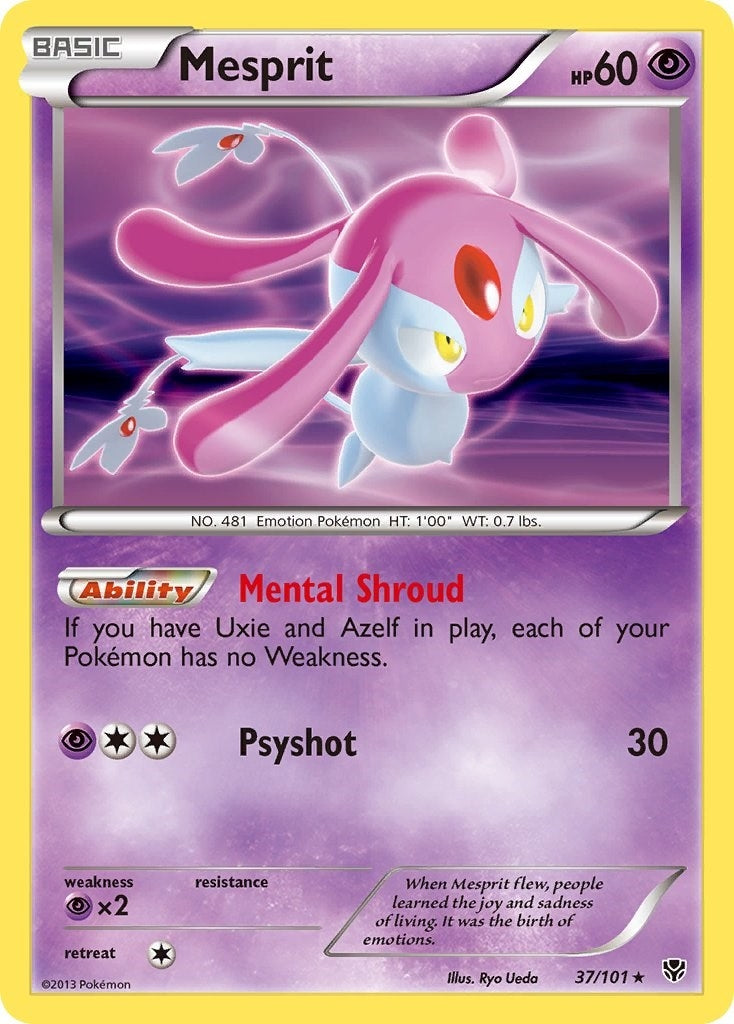 Image for Mesprit (37/101) (Plasma Blast) (PLB) - Pokemon