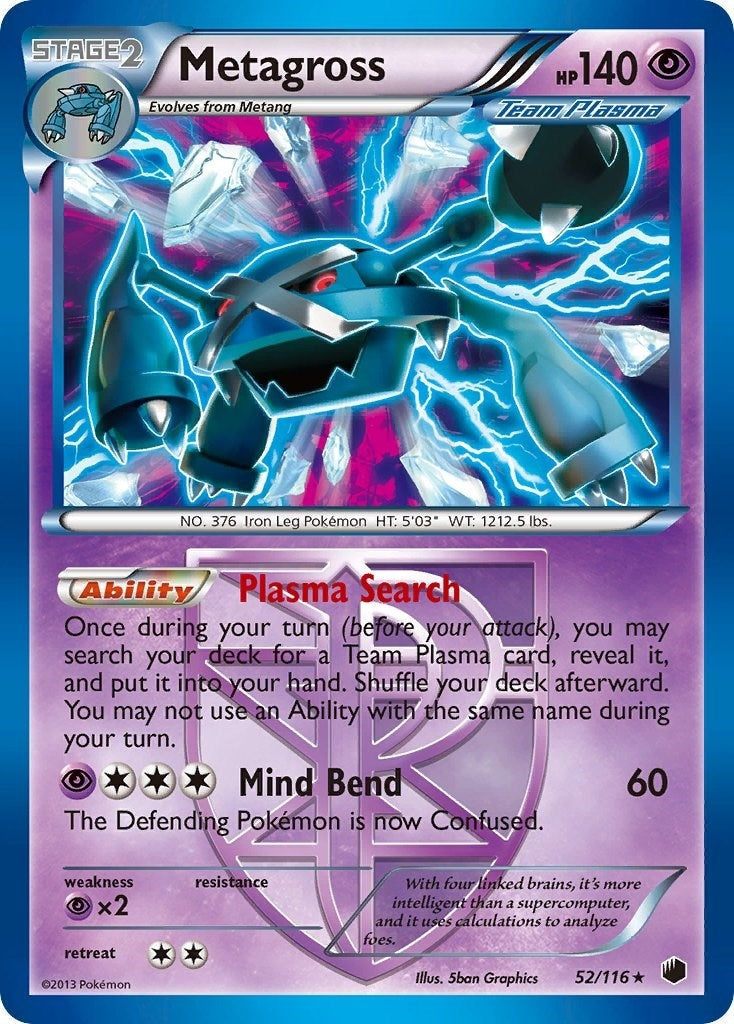 Image for Metagross (Team Plasma) (52/116) (Plasma Freeze) (PLF) - Pokemon