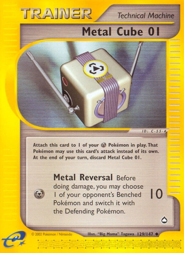 Image for Metal Cube 01 (129/147) (Aquapolis) (AQ) - Pokemon
