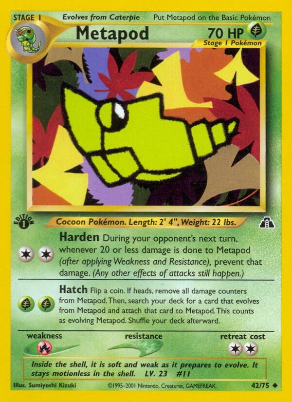 Image for Metapod (42/75) (Neo Discovery) (N2) - Pokemon