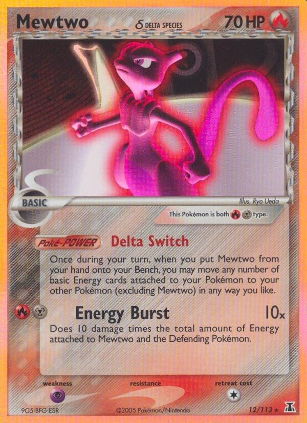 Image for Mewtwo (Delta Species) (12/113) (EX Delta Species) (DS) - Pokemon