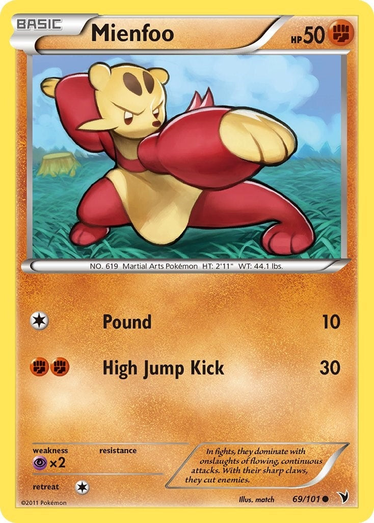 Image for Mienfoo (69/101) (Noble Victories) (NVI) - Pokemon