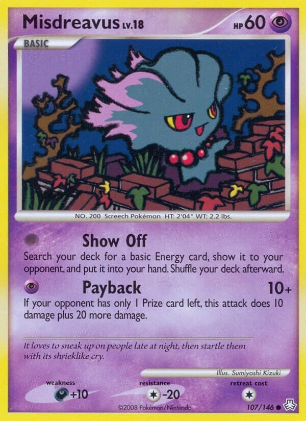 Image for Misdreavus (107/146) (Legends Awakened) (LA) - Pokemon