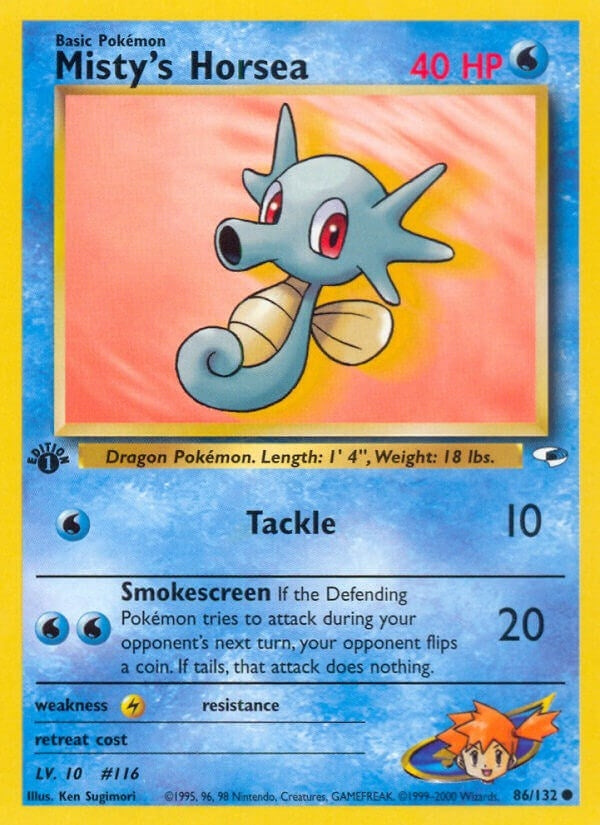 Image for Misty's Horsea (086/132) (Gym Heroes) (G1) - Pokemon