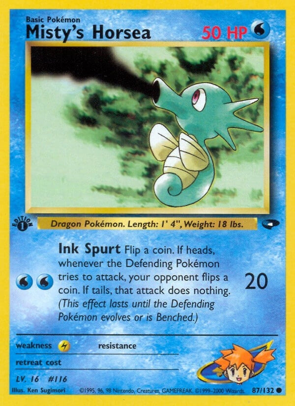 Image for Misty's Horsea (087/132) (Gym Challenge) (G2) - Pokemon